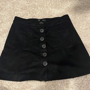 Zara black suede miniskirt